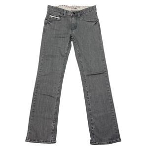 Vans Off The Wall Jeans Custom Made For You V66 Slim Fit 26x27 Gray Low Rise New